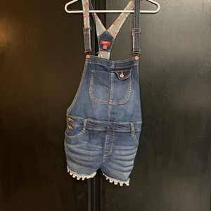 Blue Jean overall shorts